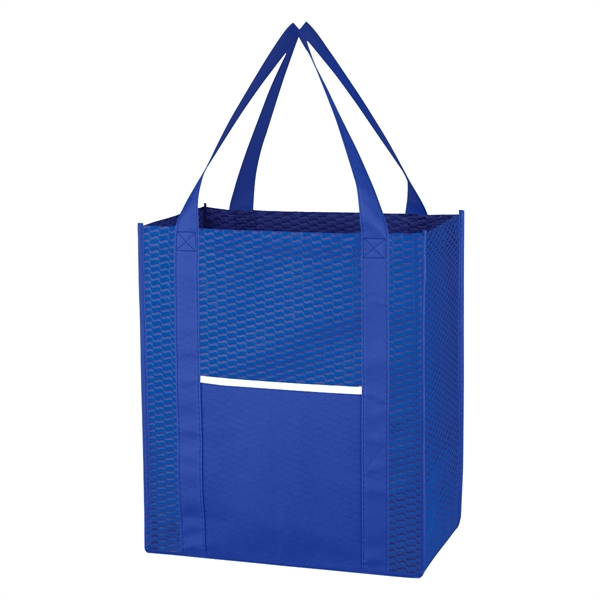 Non-Woven Wave Shopper Tote Bag - Non-Woven Wave Shopper Tote Bag - Image 18 of 21