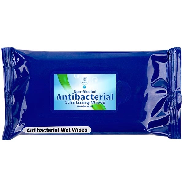 Antibacterial Sanitizer Wet Wipes 10pcs Pack Plum Grove