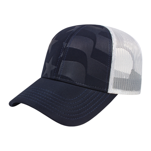 Ottoman Debossed Flag Trucker Mesh Back Cap - Ottoman Debossed Flag Trucker Mesh Back Cap - Image 1 of 1