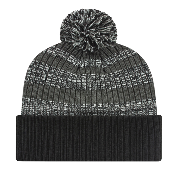 Heavy Ribbed Knit Cap with Cuff - Heavy Ribbed Knit Cap with Cuff - Image 1 of 4