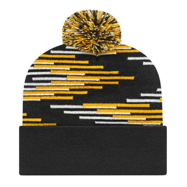 Bar Knit Cap With Cuff - Bar Knit Cap With Cuff - Image 1 of 7