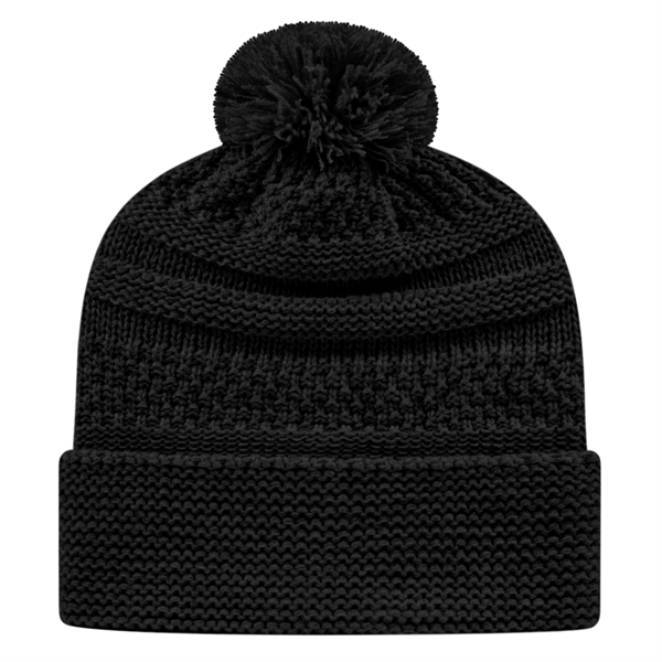 Cable Knit Cap With Cuff - Cable Knit Cap With Cuff - Image 3 of 6