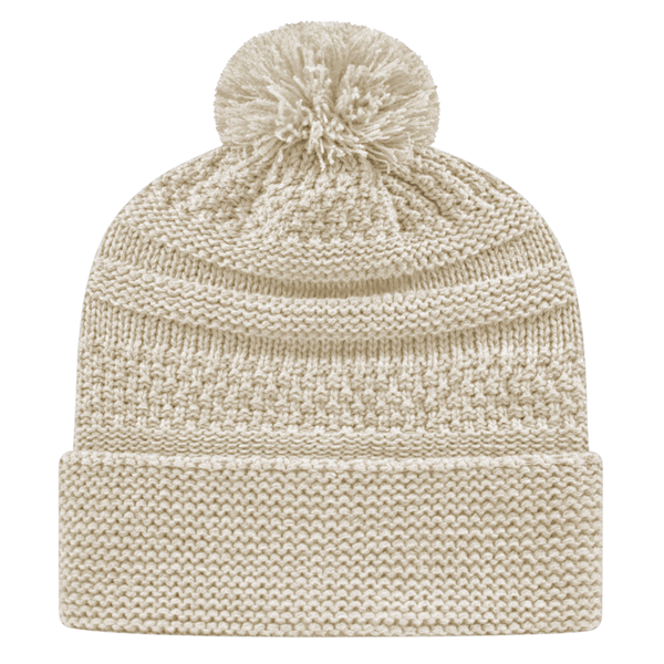 Cable Knit Cap With Cuff - Cable Knit Cap With Cuff - Image 4 of 6