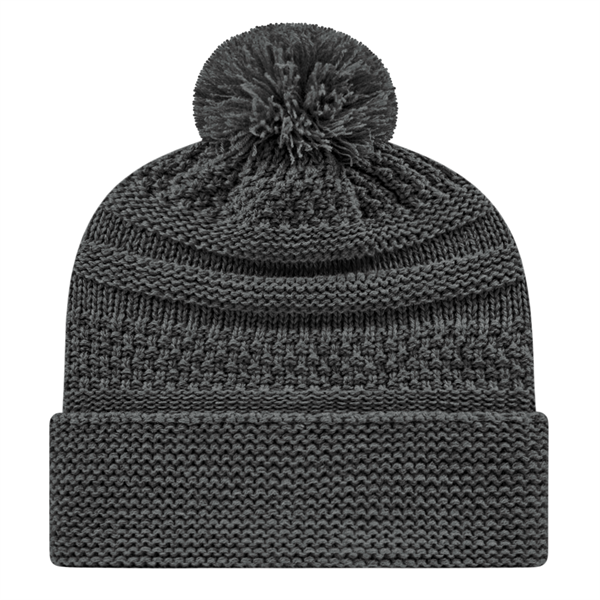 Cable Knit Cap With Cuff - Cable Knit Cap With Cuff - Image 6 of 6