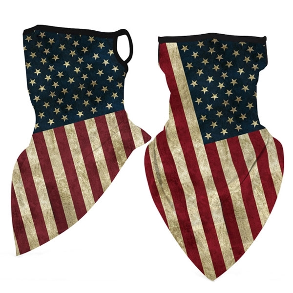 Sports Neck Gaiter Ear Loop Triangle Face Scarf - Sports Neck Gaiter Ear Loop Triangle Face Scarf - Image 2 of 7