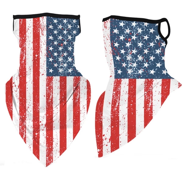 Sports Neck Gaiter Ear Loop Triangle Face Scarf - Sports Neck Gaiter Ear Loop Triangle Face Scarf - Image 0 of 7