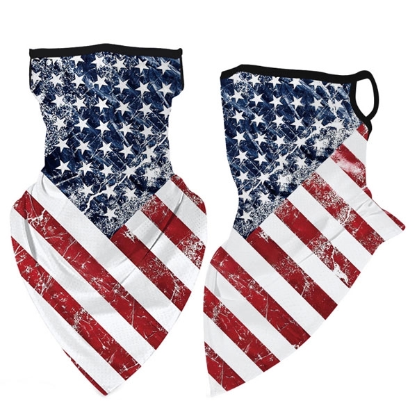 Sports Neck Gaiter Ear Loop Triangle Face Scarf - Sports Neck Gaiter Ear Loop Triangle Face Scarf - Image 4 of 7