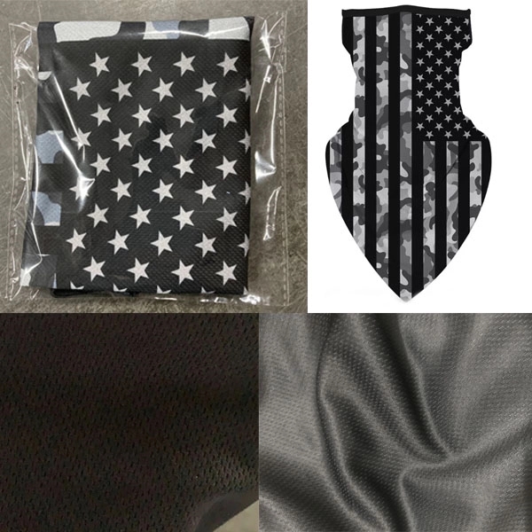 Sports Neck Gaiter Ear Loop Triangle Face Scarf - Sports Neck Gaiter Ear Loop Triangle Face Scarf - Image 6 of 7