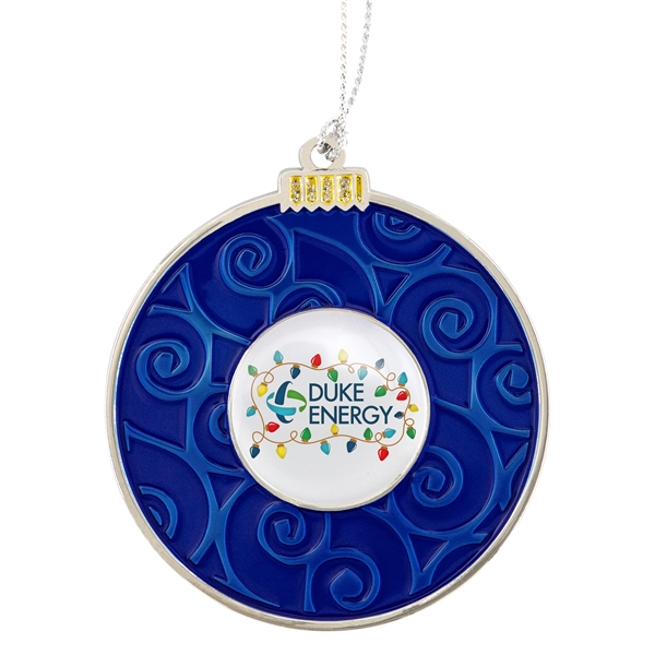 Holiday Ornament - Round Swirl Bulb - Holiday Ornament - Round Swirl Bulb - Image 4 of 6