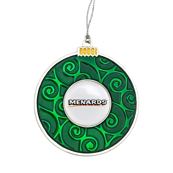 Holiday Ornament - Round Swirl Bulb - Holiday Ornament - Round Swirl Bulb - Image 2 of 6
