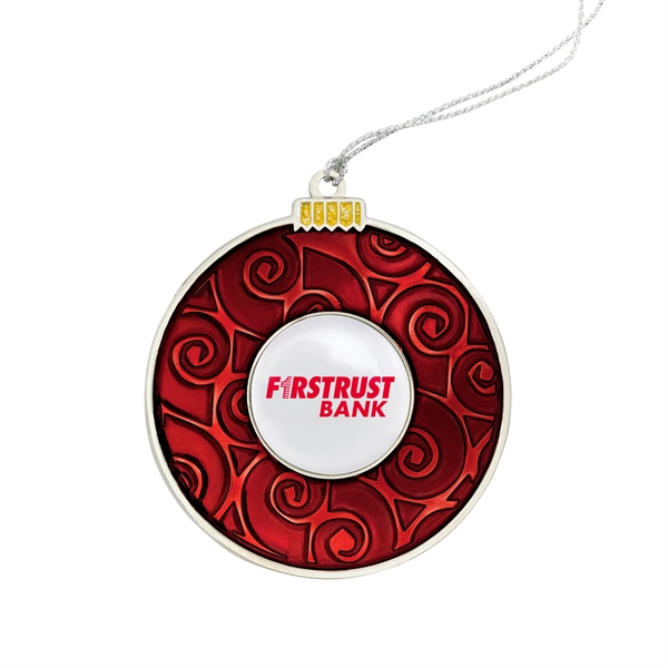 Holiday Ornament - Round Swirl Bulb - Holiday Ornament - Round Swirl Bulb - Image 5 of 6