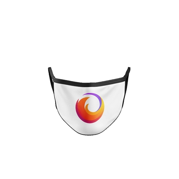 2 Ply Sublimated Polyester Mask (White Background) - 2 Ply Sublimated Polyester Mask (White Background) - Image 0 of 0