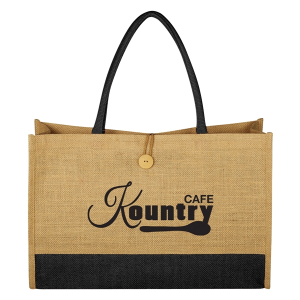 Jute Box Tote Bag - Jute Box Tote Bag - Image 3 of 6