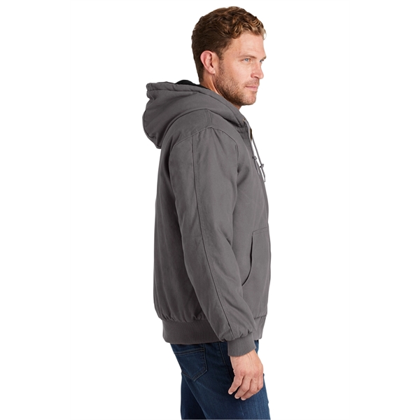 CornerStone Washed Duck Cloth Insulated Hooded Work Jacket. - CornerStone Washed Duck Cloth Insulated Hooded Work Jacket. - Image 13 of 20