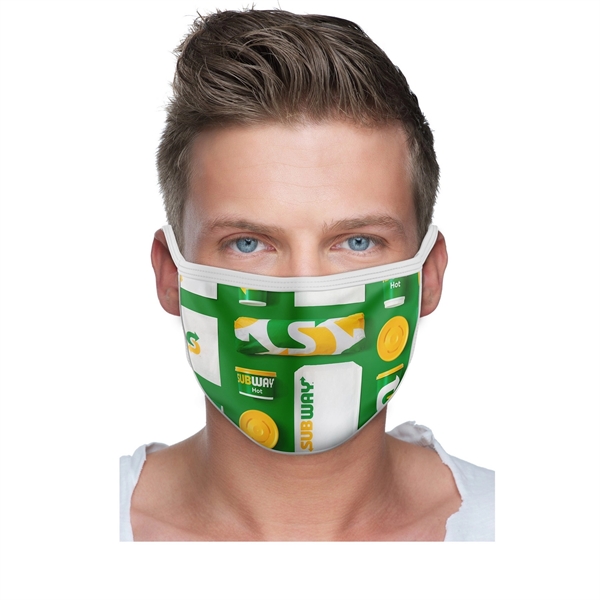 2 Ply Sublimated Polyester Mask with Filter Pocket - 2 Ply Sublimated Polyester Mask with Filter Pocket - Image 0 of 0