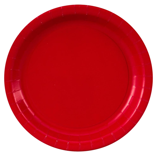 Plum colored store paper plates