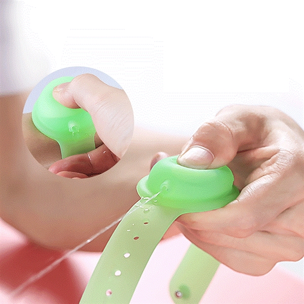 Silicone Hand Wristband Sanitizer Bracelet - Silicone Hand Wristband Sanitizer Bracelet - Image 3 of 5