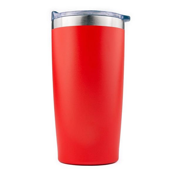 20 Oz. Sip Tek Powder Coated Tumbler with Clear Slide Lid 1C - 20 Oz. Sip Tek Powder Coated Tumbler with Clear Slide Lid 1C - Image 4 of 6