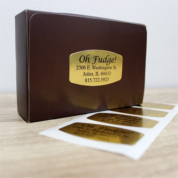 Custom Roll Labels Silver/Gold Permanent - Custom Roll Labels Silver/Gold Permanent - Image 0 of 5