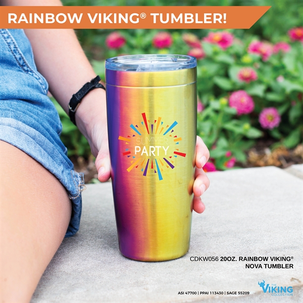 The Viking Collection™ 20 oz. Rainbow Nova Tumbler - The Viking Collection™ 20 oz. Rainbow Nova Tumbler - Image 2 of 3