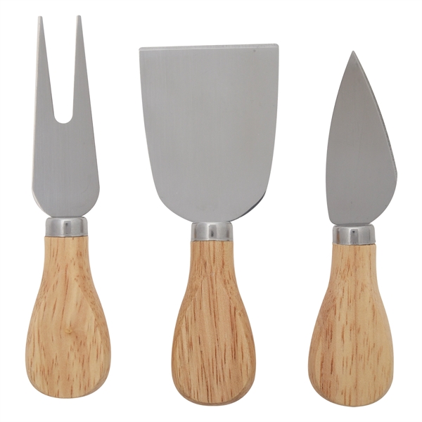 3-Piece Bamboo Cheese Server Kit - 3-Piece Bamboo Cheese Server Kit - Image 3 of 5