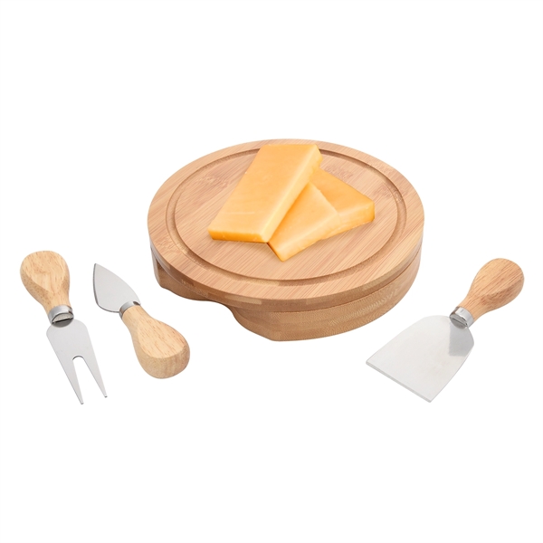 3-Piece Bamboo Cheese Server Kit - 3-Piece Bamboo Cheese Server Kit - Image 1 of 5