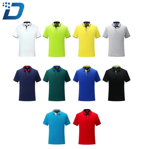 Golf Short Sleeve Cotton Polo Shirt - Golf Short Sleeve Cotton Polo Shirt - Image 1 of 5