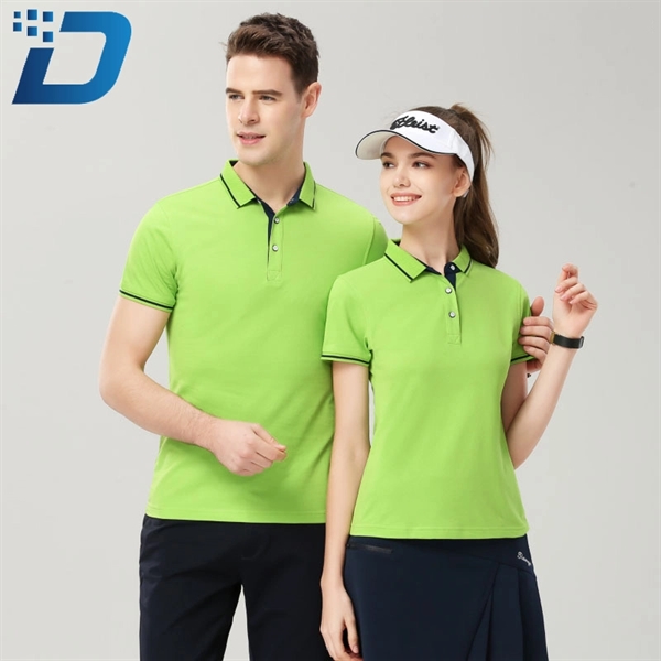 Golf Short Sleeve Cotton Polo Shirt - Golf Short Sleeve Cotton Polo Shirt - Image 5 of 5