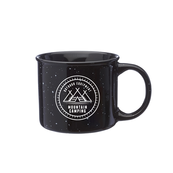 13 oz. Happy Camper Ceramic Coffee Mug w/ 1 Color Imprint - 13 oz. Happy Camper Ceramic Coffee Mug w/ 1 Color Imprint - Image 3 of 18