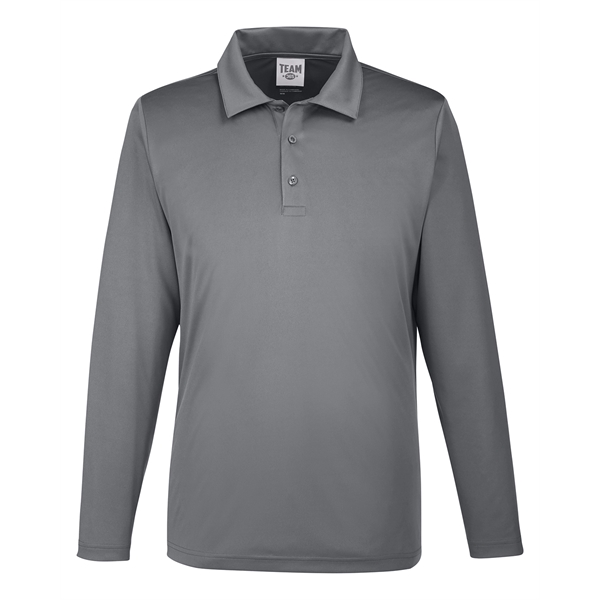 Team 365 Men's Zone Performance Long Sleeve Polo - Team 365 Men's Zone Performance Long Sleeve Polo - Image 4 of 46