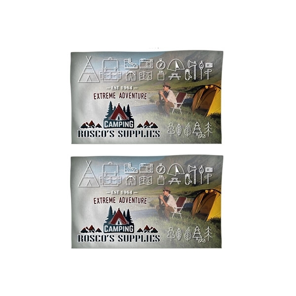 Microfiber Terry Branding Towel, 15x25, Sublimated