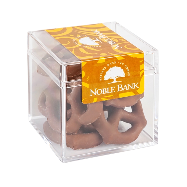 Custom Sweet Boxes with Milk Chocolate Pretzels