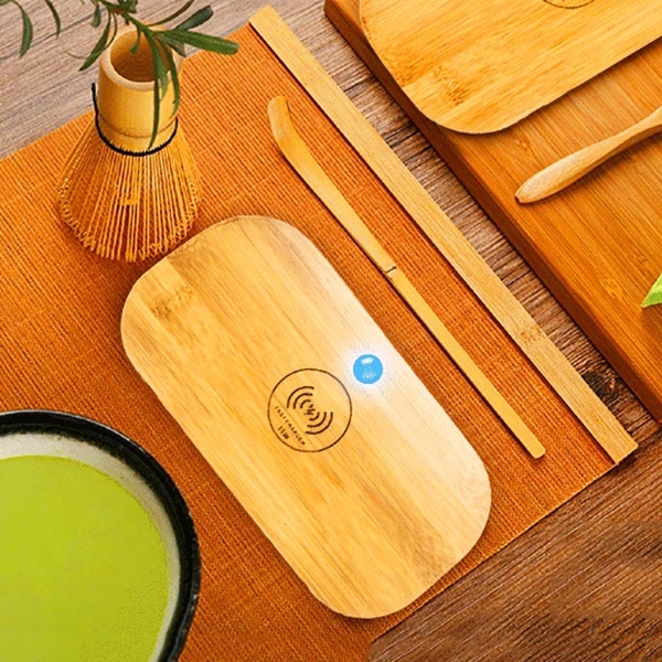 Bamboo Sterilizer Box with 15W Wireless Charger - Bamboo Sterilizer Box with 15W Wireless Charger - Image 5 of 6