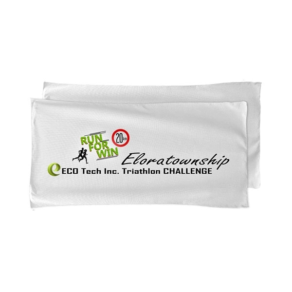 Microfiber Terry Triathlon Towel, 22x44, Sublimated