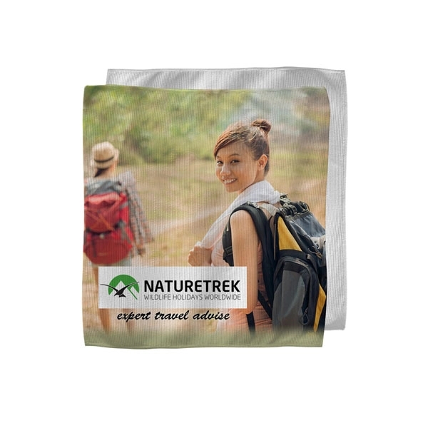 Microfiber Branding Towel, 10x10, Sublimated