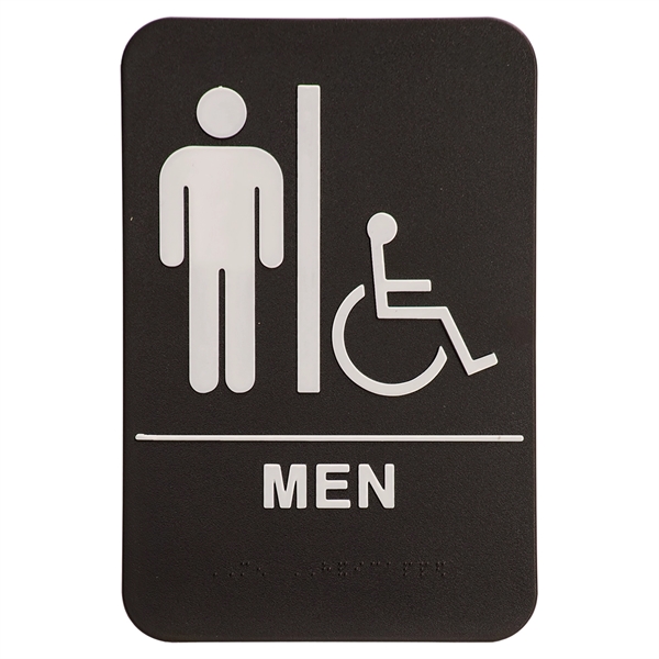 Kota Pro ADA Men (w/wheelchair) Accessible Restroom Sign - Kota Pro ADA Men (w/wheelchair) Accessible Restroom Sign - Image 0 of 1