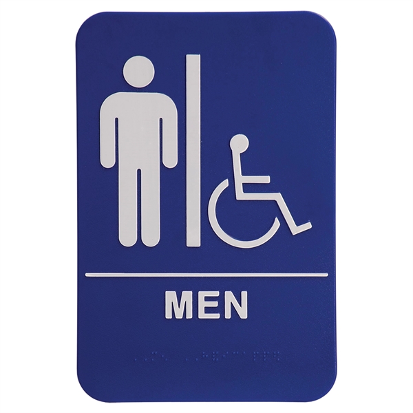 Kota Pro ADA Men (w/wheelchair) Accessible Restroom Sign - Kota Pro ADA Men (w/wheelchair) Accessible Restroom Sign - Image 1 of 1