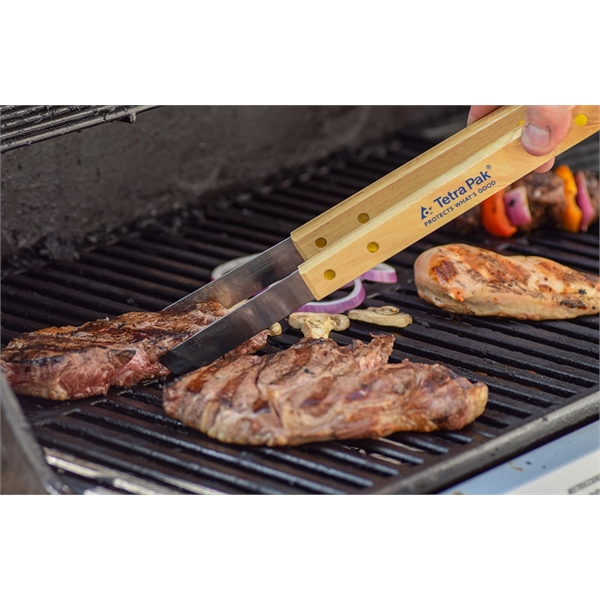 Wood Handle BBQ Set