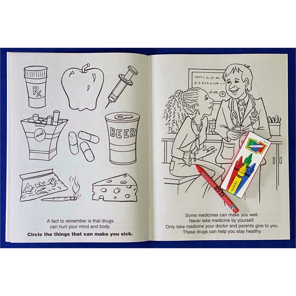 Drug Free Coloring Book Fun Pack - Drug Free Coloring Book Fun Pack - Image 1 of 3