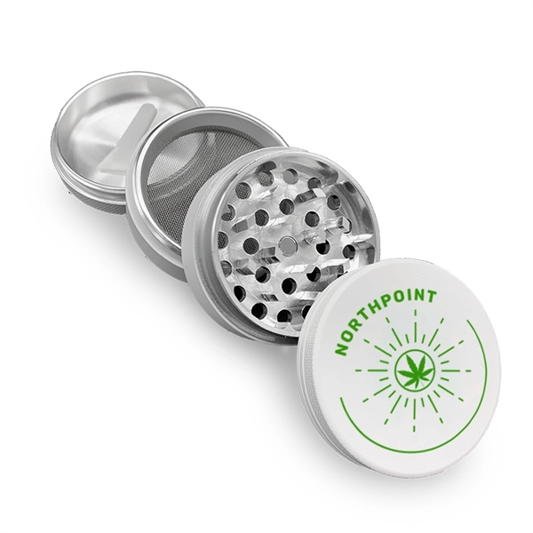 Custom Metal White Grinder - 50mm - Custom Metal White Grinder - 50mm - Image 1 of 13