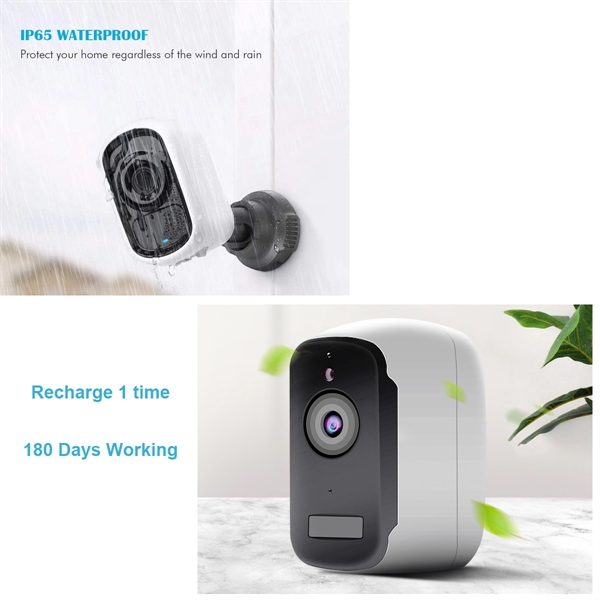 Wireless Rechargeable Battery Powered WiFi Camera - Wireless Rechargeable Battery Powered WiFi Camera - Image 1 of 4