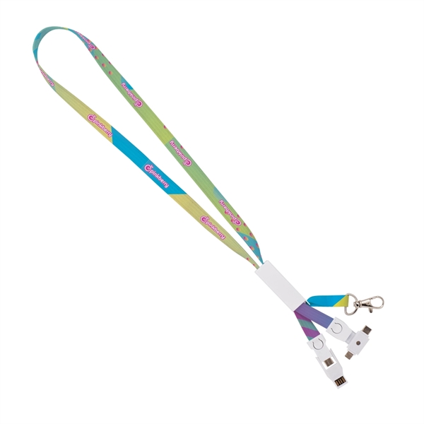 Import 4-in-1 Charging Lanyard - Import 4-in-1 Charging Lanyard - Image 0 of 1