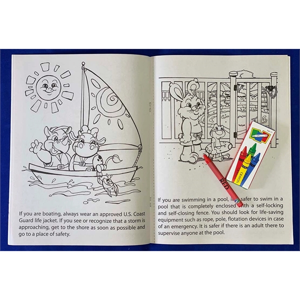 Pool and Water Safety Coloring Book Fun Pack - Pool and Water Safety Coloring Book Fun Pack - Image 1 of 3