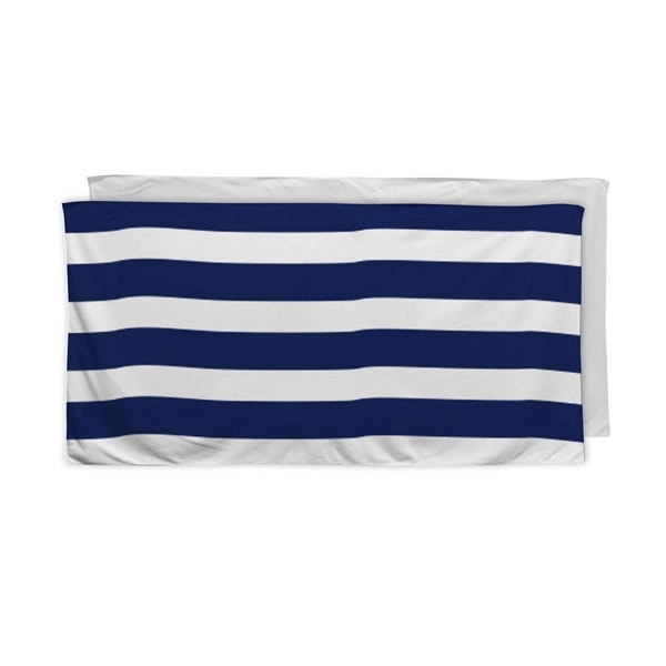 Custom Cabana Stripe Beach Towel, 30x60, Sublimated