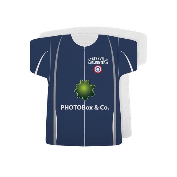 Curling Shirt Shape Rally Towel, 17x18, Sublimated
