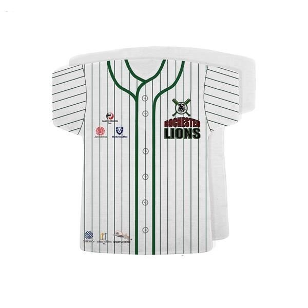 Baseball Jersey Shape Rally Towel 17x18, Sublimated
