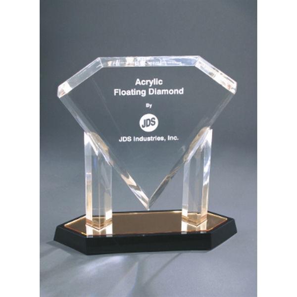 Floating Diamond Acrylic Award - Floating Diamond Acrylic Award - Image 1 of 3