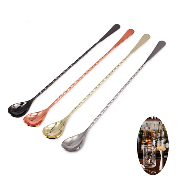 400 mm Stainless Steel Long Handle Drink Spoon - 400 mm Stainless Steel Long Handle Drink Spoon - Image 0 of 5