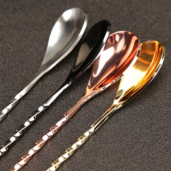 400 mm Stainless Steel Long Handle Drink Spoon - 400 mm Stainless Steel Long Handle Drink Spoon - Image 3 of 5