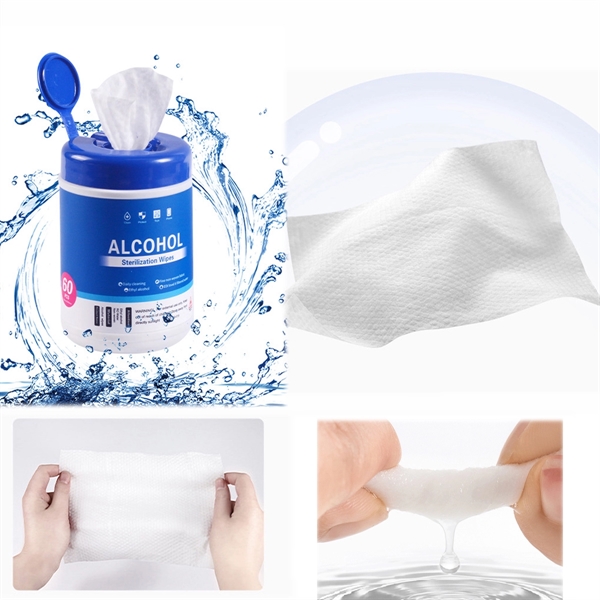 Barrel Alcohol Sanitizing Wipes Bottle 60CT - Barrel Alcohol Sanitizing Wipes Bottle 60CT - Image 2 of 2